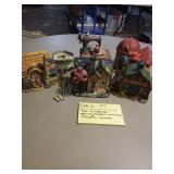 Sm Winchime, Sewing Mach. Musicbox, Ceramic Houses