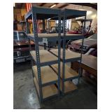 2 Metal Utility Garage Shelves