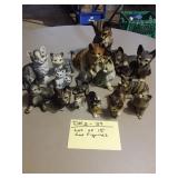 Lot of 15 Cat Figurines