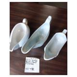 Vtg English China Gravy Boats 3pcs.