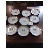 Buchanan Studio Hand Painted 9 pc Plate Set