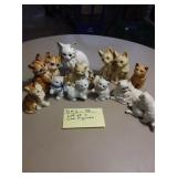 Lot of 11 Cat figurines