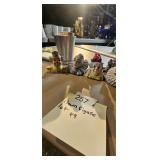 Clown Figure Lot of 9 and one cup