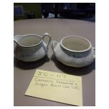 Ceramic Creamer & Sugar Bowl (no lid)