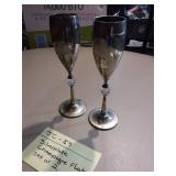Silverplate Champagne Flute set of 2