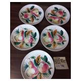 Vtg Handpainted Ceramic Desert/Salad Plates 5pcs