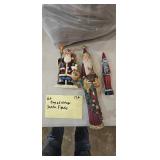 Lot Bag of Vintage Santa Figures