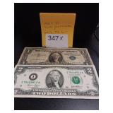 1957 Silver Certificate & 2013 $2 Bill