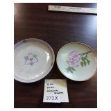 2 pc Misc Ceramic Plates