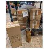 Glass Pendent Light Shades w/ Hardware 6 pcs