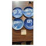 Vintage Bing & Grondahl Plates Set of 9