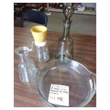 Vtg Glass Kitchenware - Federal & Others 4pcs