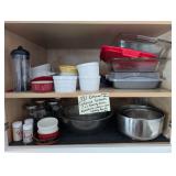 Kitchen Cabinet Contents (c) Baking Pans, Pyrex