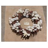 Large White Eucalyptus Wreath