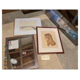 Misc Lot of Vintage Art, Mirror, Poster Frame