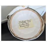 Royal Crown Derby China Carlton Red Dinner Plates