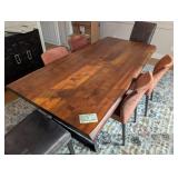 Live Edge Wood Dining Table ft Butterfly Joints