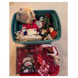 Christmas Decor Lot (f) Angel Tree Topper, Etc