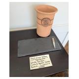 Terracotta Wine Chiller, Cheese Board, Chalk