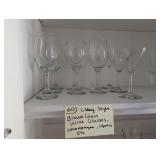 Libbey Style Blown Glass Wine/Champagne/Martini