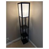 Floor Lamp with Shelves 63' H