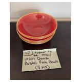 1940s/1950s Danish Pastel Pink Bowls