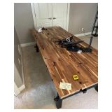 Huge Wood Desk/Dining Table Work Station