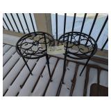 Pair of Metal Plant Stands