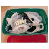 Christmas Decor Lot (d) Tote of Christmas Lights
