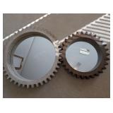Mercana Gear Shaped Mirrors, Medium & Large