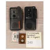 Microcassette Recorders GE & Olympus