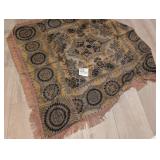 Antique/Vintage Tapestry Throw Blanket, Ornate