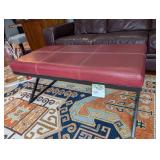Red Leather Look coffee Table