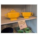 Vintage Riviera Pottery Cream & Sugar Set