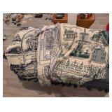 Vintage Indiana Counties Tapestry Throw Blankets
