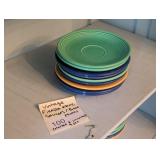 Vintage Fiestaware Saucers / Bread Plates 9 pcs