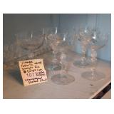 Vintage Fostoria #6008 Crystal Glasses