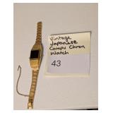 Vtg Japanese Compu Chron Watch