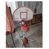 Mini Court Basketball Goal w/ Basketballs