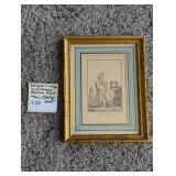 Antique / Vintage Numbered Parisian Print Numbered