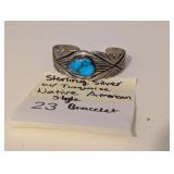 Sterling Silver w/ Turquoise Bracelet
