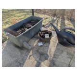 Cast Iron Flowerpot, Planter & Watering Can