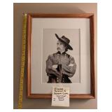 Framed Portrait of General Custer, Civil War Photo