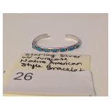 Sterling Silver w/ Turquoise Bracelet