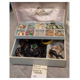 Box of Assorted Vtg Jewelry  Necklaces/Ornaments