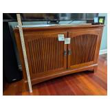 Cherry Wood TV Stand/ Console Cabinet NO CONTENTS