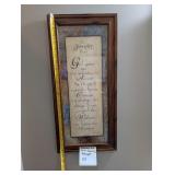 Framed Art Print, Serenity Prayer
