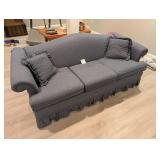 Vintage Kittle's Blue Ruffle Couch