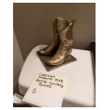 Castilian Imports 1978 Brass Cowboy Boots