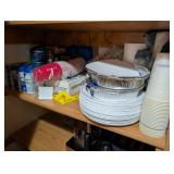 Pantry Items & Disposable Plates, Cups, Etc